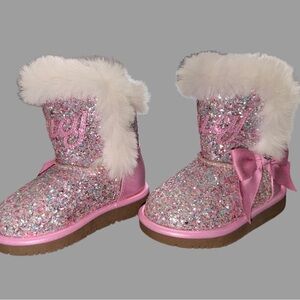 Juicy Couture Toddler Boots | Size 5 | Pink Glitter | New With Tags
